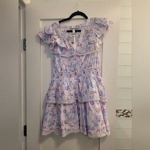 LoveShackFancy Target, Lou Double Ruffle Dress, NWT, Size L